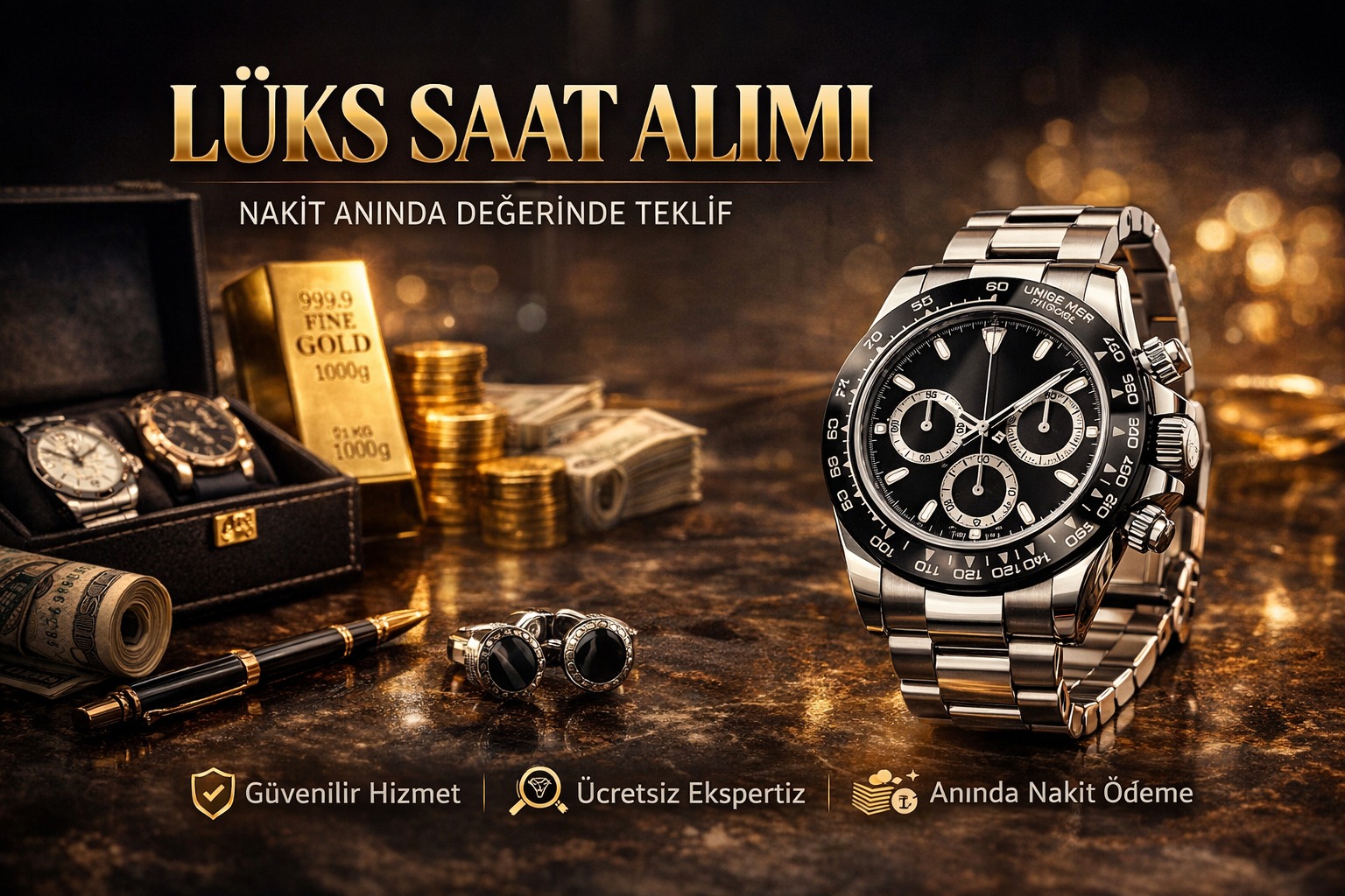 Lüks saat alan yerler profesyonel alım