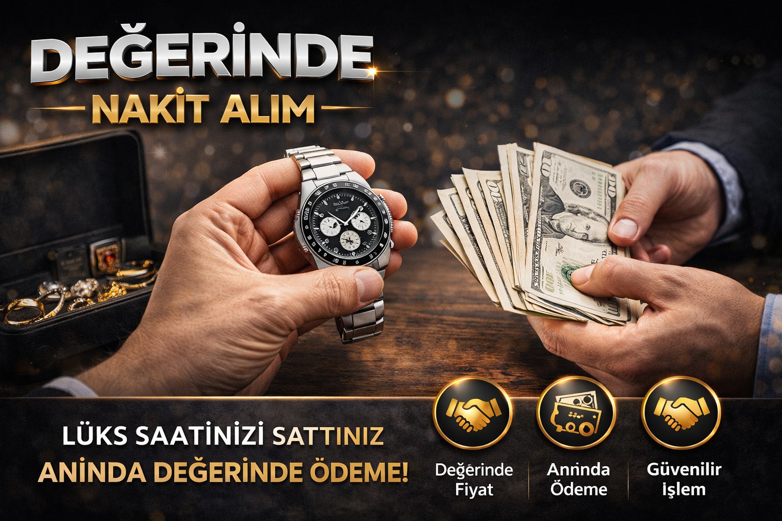 Nakit saat alımı hizmeti